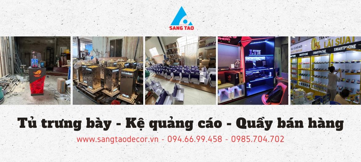 Thiết kế thi công quầy tủ kệ quảng cáo