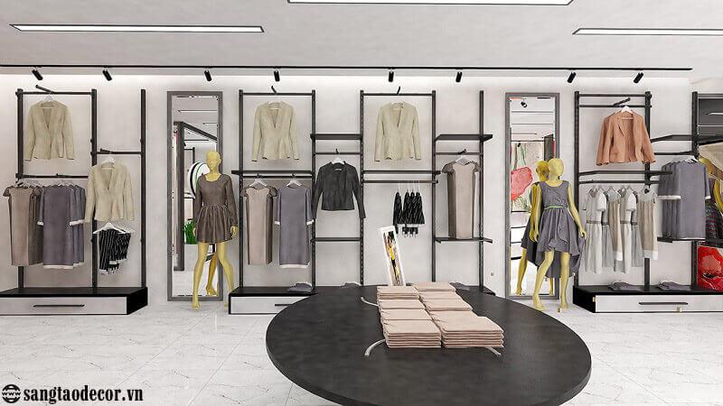 Mẫu shop quần áo nhỏ 10m2 đẹp