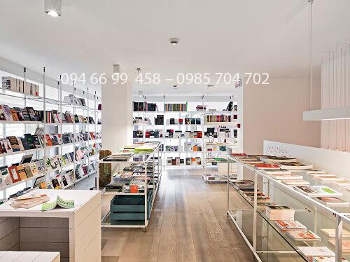 Mẫu thiết kế thi công nhà sách thư viện trường học đẹp