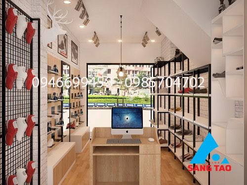 Thiết kế thi công cửa hàng giày dép độc đáo - mẫu đẹp