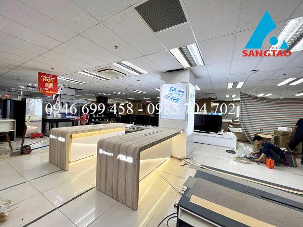 Tiêu chí sản xuất quầy tủ kệ trưng bày Asus đạt chất lượng