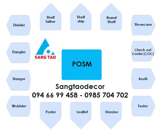 Tư vấn thiết kế POSM, thi công POSM, sản xuất POSM giá tốt