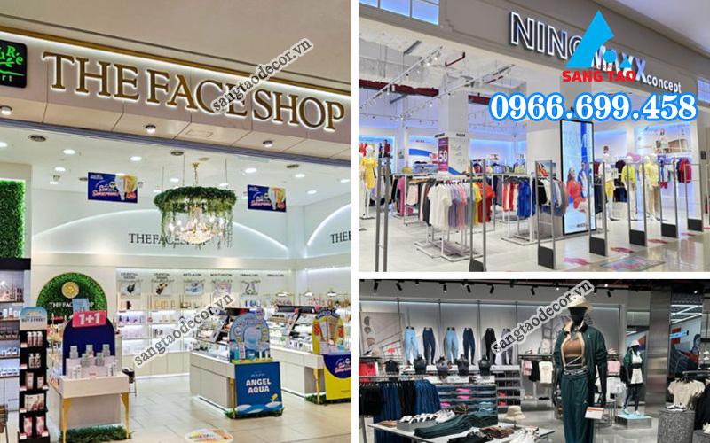 Thi công shop trong Trung Tâm Thương Mại chuyên nghiệp
