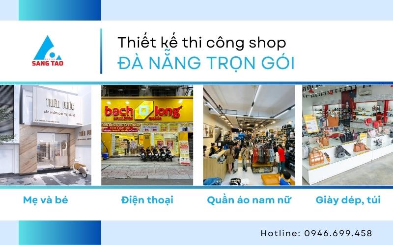 Thi công shop Đà Nẵng trọn gói, uy tín, giá xưởng – Sáng Tạo Decor