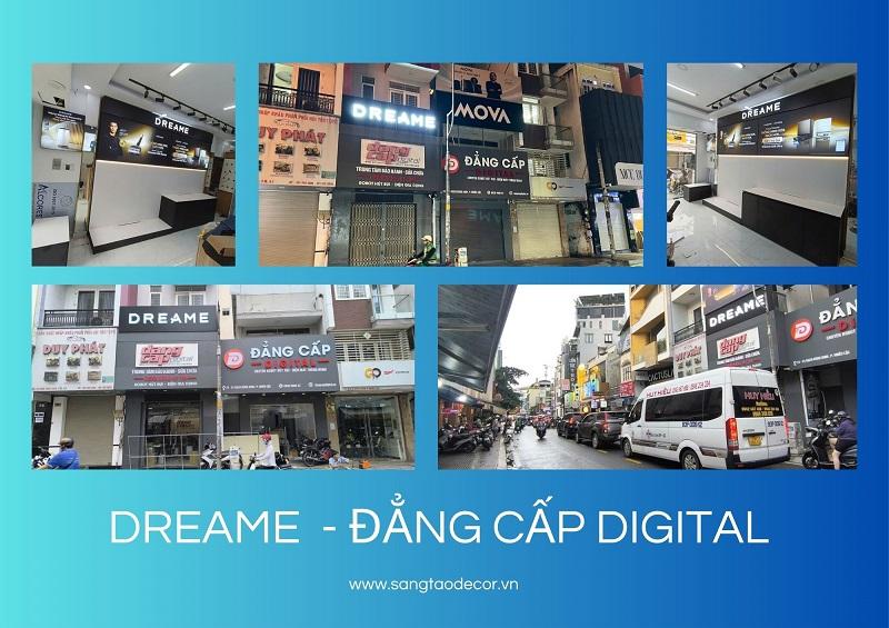Dự án bảng hiệu và nội thất showroom Dreame tại Đẳng Cấp Digital