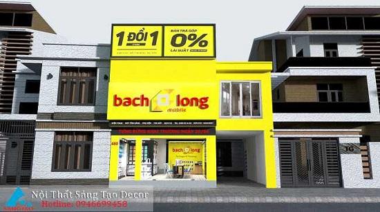 Thiết kế và thi công Bạch Long Mobile chi nhánh Quang Trung