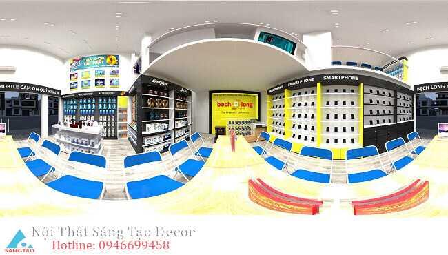 Thiết kế và thi công Bạch Long Mobile chi nhánh Trần Quang Khải