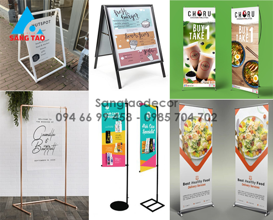 Thiết kế thi công Standee quảng cáo - sản xuất Standee quảng cáo