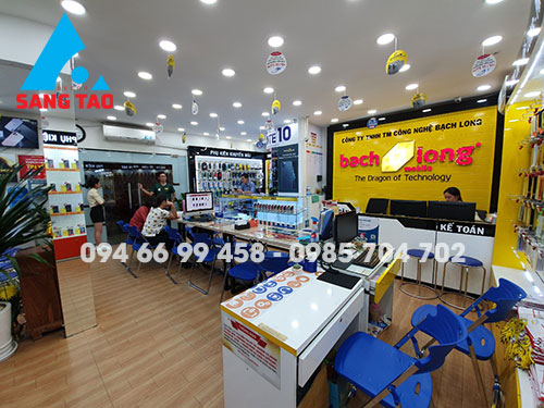 Thi công thiết kế shop điện thoại hệ thống BẠCH LONG Mobile