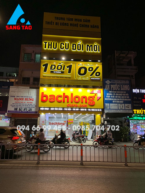 Thi công thiết kế shop điện thoại hệ thống BẠCH LONG Mobile