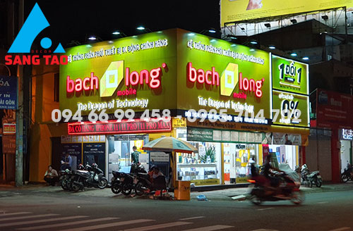 Thi công thiết kế shop điện thoại hệ thống BẠCH LONG Mobile