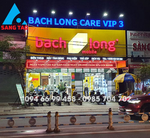 Thi công thiết kế shop điện thoại hệ thống BẠCH LONG Mobile