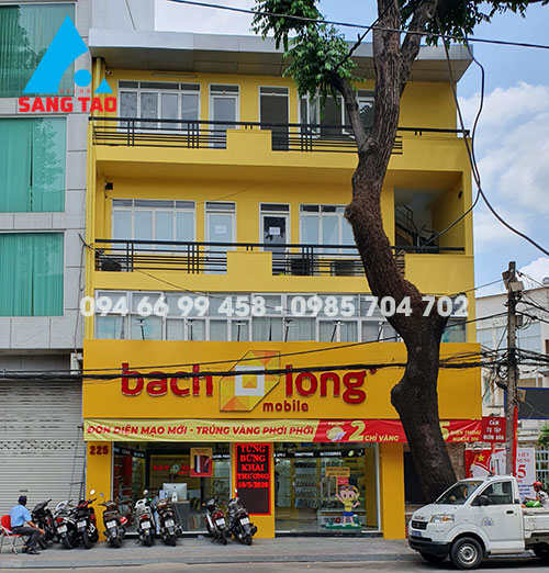 Thi công thiết kế shop điện thoại hệ thống BẠCH LONG Mobile