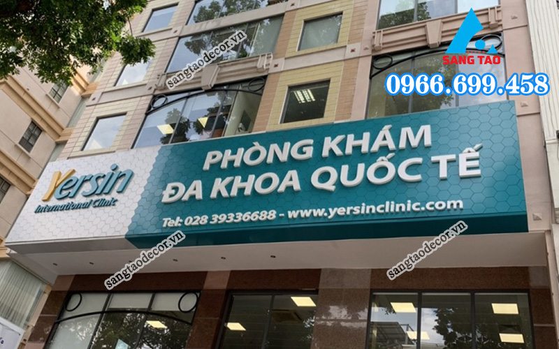 mẫu bảng hiệu bệnh viện