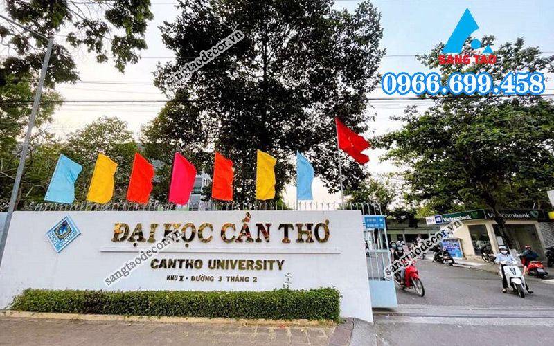 mẫu bảng hiệu trường đại học cần thơ