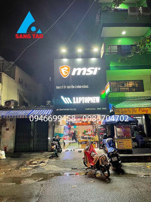 Thiết kế thi công bảng hiệu quảng cáo MSI tại Quận 5