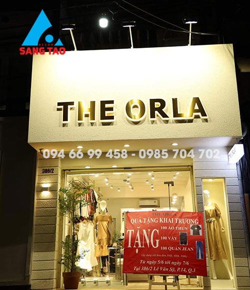 Dự án thiết kế thi công shop showroom thời trang nữ The Orla Lê Văn Sỹ
