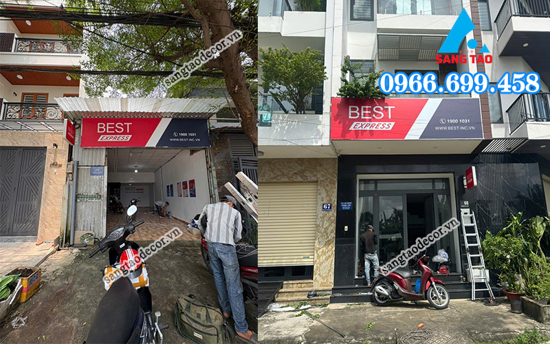 Các yếu tố ảnh hưởng đến giá thi công bảng hiệu