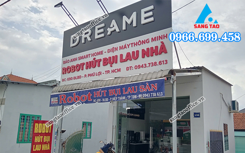 thi công bảng hiệu tại Bình Dương