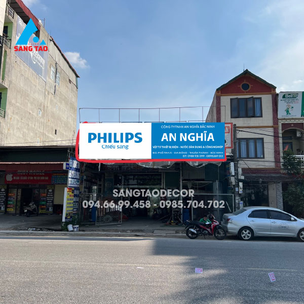 Thiết kế thi công bảng hiệu Philips An Nghĩa 