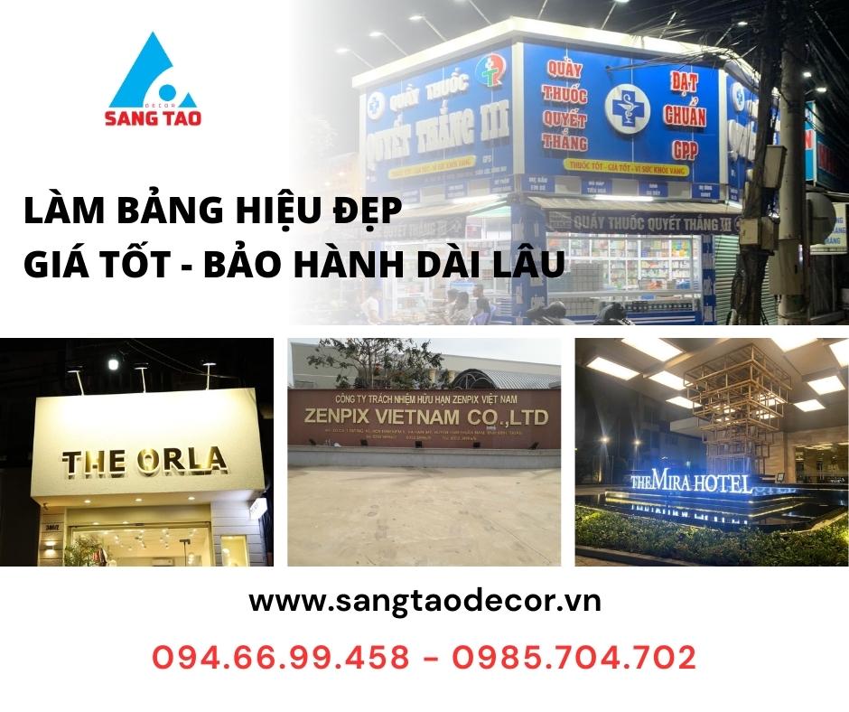 Thiết kế thi công bảng hiệu quảng cáo