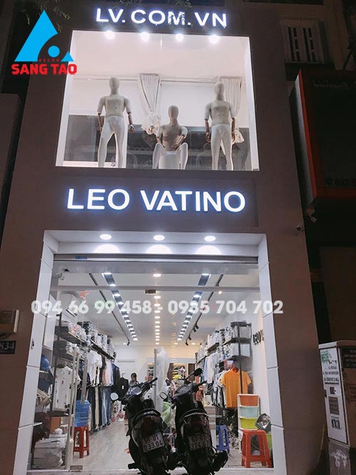 Thiết kế shop thời trang nam Leo Vatino