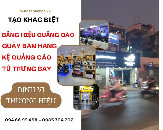 Thiết kế thi công quầy tủ kệ trưng bày sản phẩm