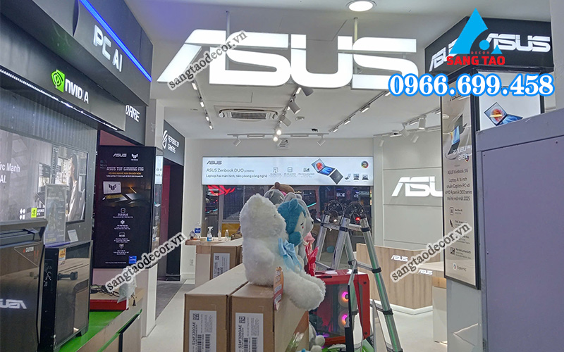 Thi công nội thất showroom trọn gói Phong Vũ Quận 3