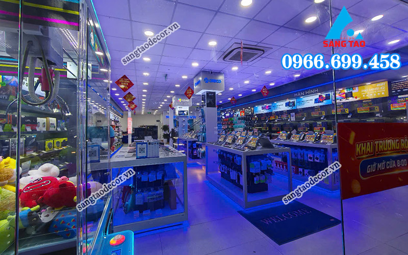 Dự án thi công nội thất showroom tại Phong Vũ Võ Văn Ngân, Thủ Đức