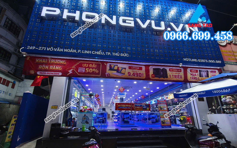 Dự án thi công nội thất showroom tại Phong Vũ Võ Văn Ngân, Thủ Đức
