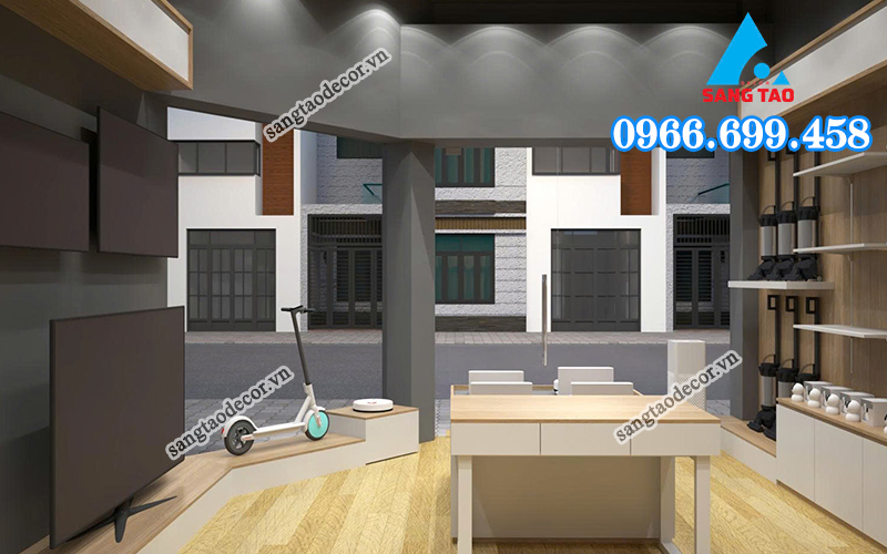 Dự án thi công nội thất showroom Bigmi Xô Viết Nghệ Tĩnh, Quận Bình Thạnh 
