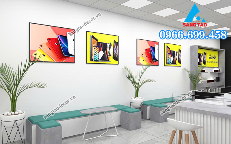 Dự án thi công nội thất showroom Halo Store Long An
