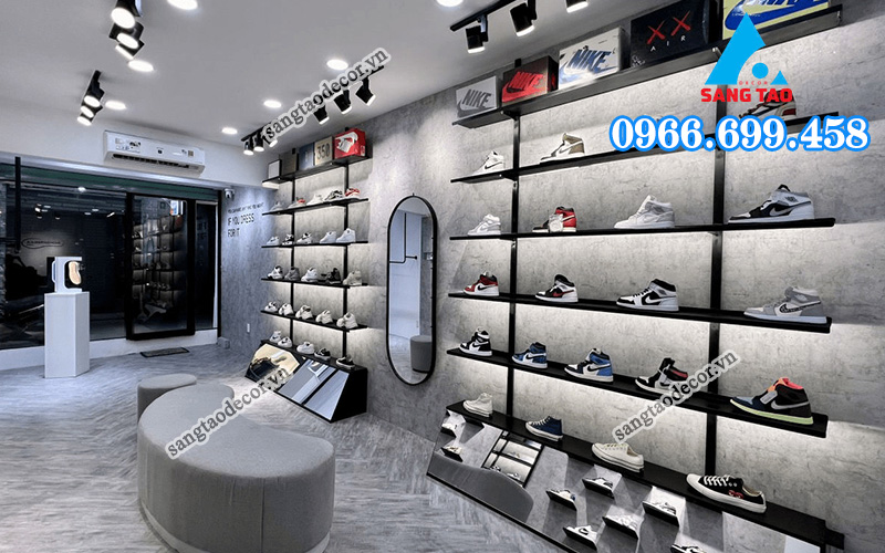 cải tạo cửa hàng giày dép thu hút khách