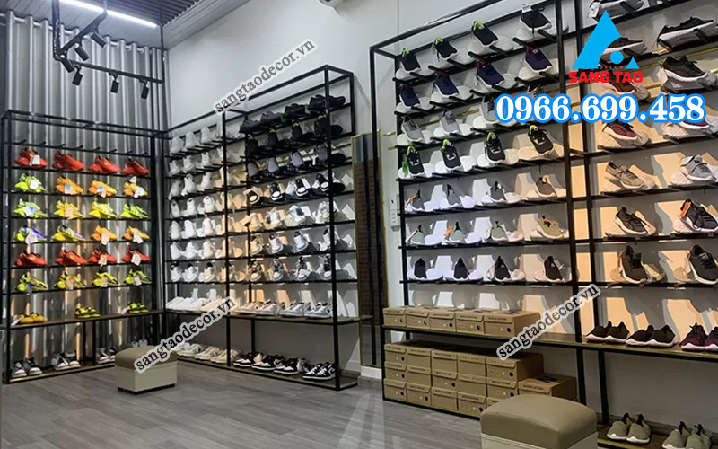 cải tạo cửa hàng giày dép thu hút khách