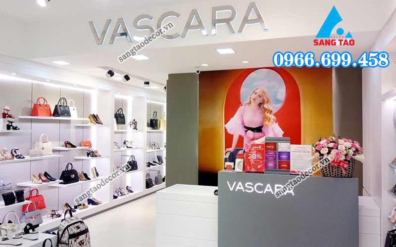 kệ trưng bày giày dép nữ