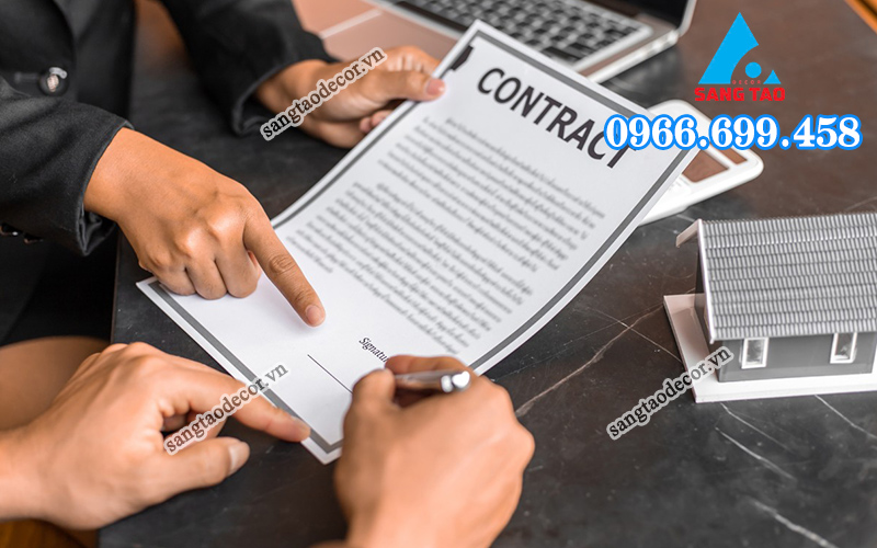 Mẫu hợp đồng thi công nội thất văn phòng minh bạch các điều khoản