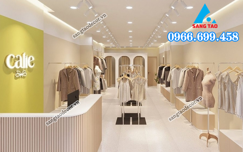 thi công shop tại hà nội 