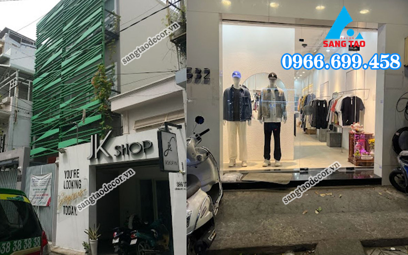 Thi công biển hiệu quảng cáo shop thời trang nổi bật Hà Nội