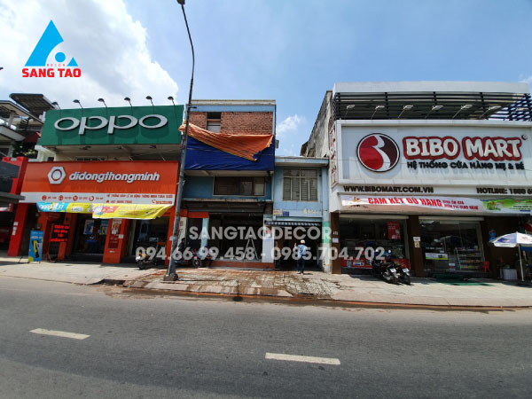 Dự án thiết kế thi công shop showroom chuỗi cửa hàng điện thoại Bạch Long Mobile