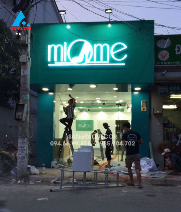 Dự án thiết kế thi công shop showroom giày dép Miomi tại TP Thủ Đức HCM: