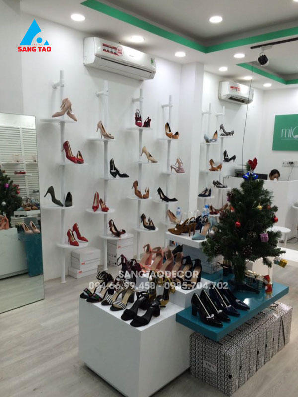 Dự án thiết kế thi công shop showroom giày dép Miomi tại TP Thủ Đức HCM: