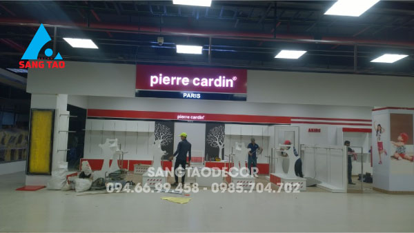 Dự án thiết kế thi công shop showroom quầy thời trang trẻ em pierre cardin Kids tại trung tâm thương mại siêu thị Lotte Mart Gò Vấp