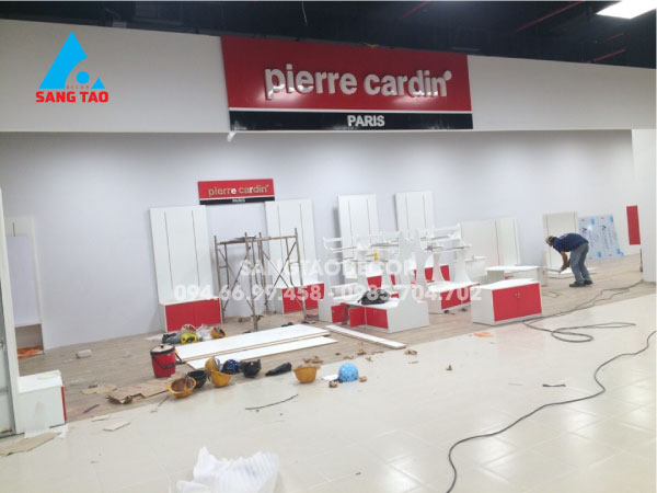 Dự án thiết kế thi công shop showroom quầy thời trang trẻ em pierre cardin Kids tại trung tâm thương mại siêu thị Lotte Mart Gò Vấp