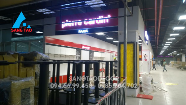 Dự án thiết kế thi công shop showroom quầy thời trang trẻ em pierre cardin Kids tại trung tâm thương mại siêu thị Lotte Mart Gò Vấp