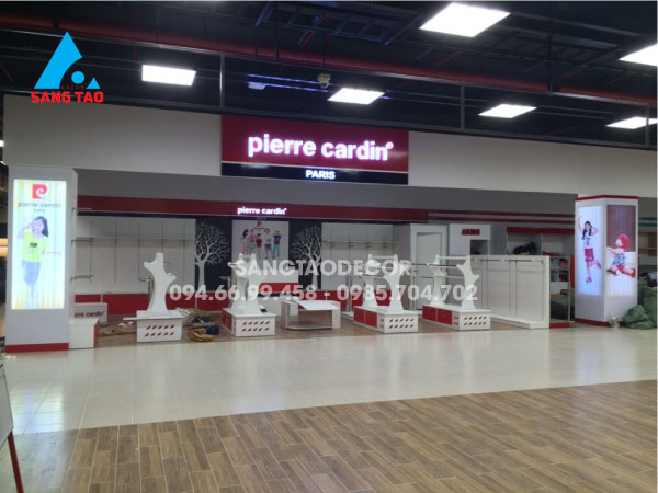 Dự án thiết kế thi công shop showroom quầy thời trang trẻ em pierre cardin Kids tại trung tâm thương mại siêu thị Lotte Mart Gò Vấp