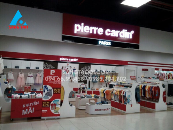 Dự án thiết kế thi công shop showroom quầy thời trang trẻ em pierre cardin Kids tại trung tâm thương mại siêu thị Lotte Mart Gò Vấp
