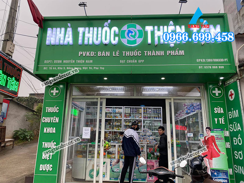mẫu bảng hiệu nhà thuốc tây