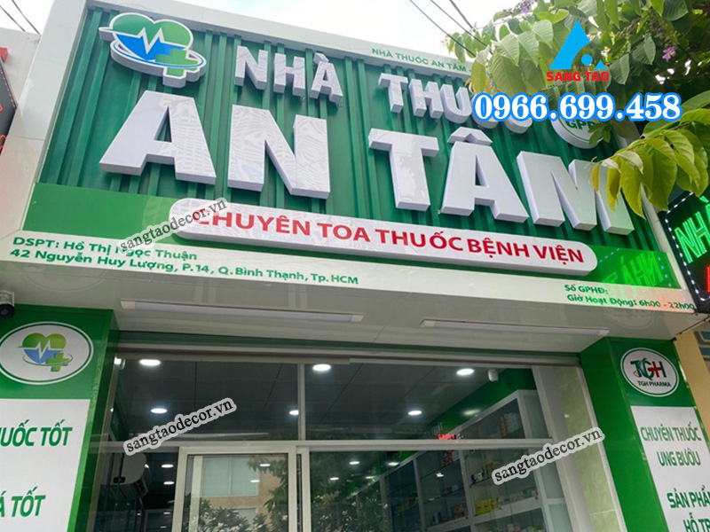 mẫu bảng hiệu nhà thuốc tây
