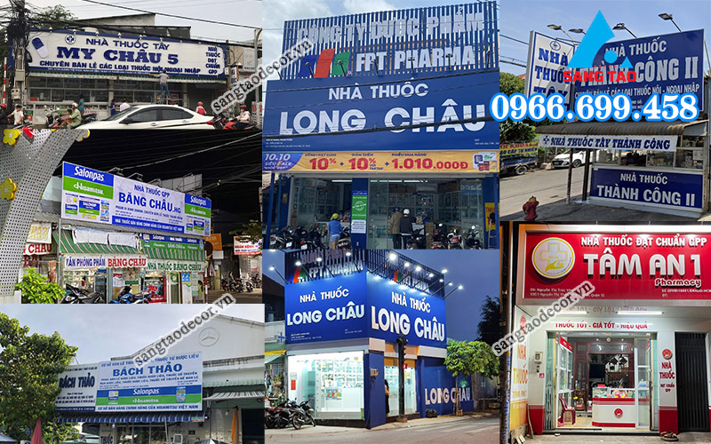 Mẫu bảng hiệu nhà thuốc đẹp chuẩn gpp