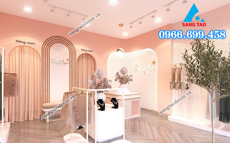 Thiết kế nội thất showroom 100m2 phong cách hiện đại